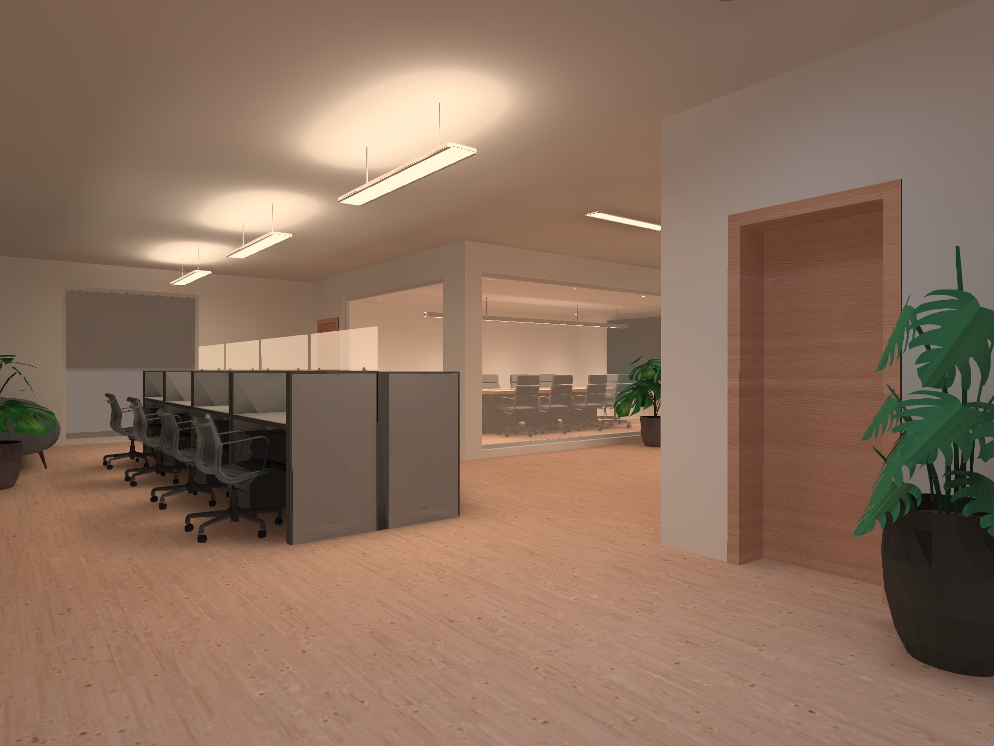 Office Building Lighting